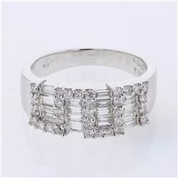 18KT White Gold Ladies Diamond Ladies Ring -# 9921