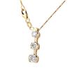 Image 2 : 14KT Yellow Gold Diamond Pendant & Chain -# 981