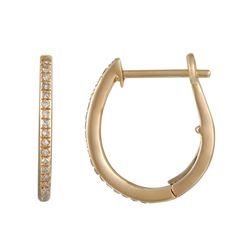 14KT Yellow Gold Diamond Earrings -# 7995-1