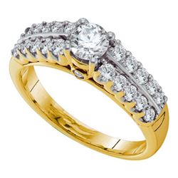1CT Diamond Bridal 14KT Ring Yellow Gold