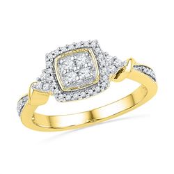 0.25CT Diamond Anniversary 10KT Ring Yellow Gold