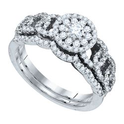 0.75CT Diamond Anniversary 14KT Ring White Gold