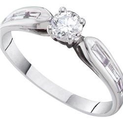 0.50CT Diamond Bridal 14KT Ring White Gold