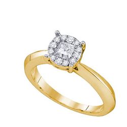 0.50CT Diamond Monaco 14KT Ring Yellow Gold