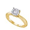 Image 1 : 0.50CT Diamond Monaco 14KT Ring Yellow Gold