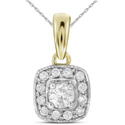 0.25CT Diamond Anniversary 14KT Pendant Yellow Gold
