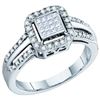 Image 1 : 0.25CT Diamond Invisible 10KT Ring White Gold