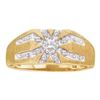 Image 1 : 0.10CT Diamond Mens 10KT Ring Yellow Gold
