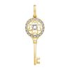 Image 1 : 0.05CT Diamond Key 10KT Pendant Yellow Gold
