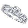 Image 1 : 0.35CT Diamond Micro-Pave 10KT Ring White Gold