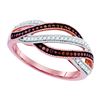 Image 1 : 0.25CT Diamond Micro-Pave 10KT Ring Rose Gold