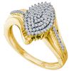 Image 1 : 0.33CT Diamond Micro-Pave 10KT Earrings Yellow Gold