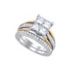 Image 1 : 2.0CT Diamond Invisible 14KT Ring White Gold