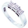 Image 1 : 0.25CT Diamond Invisible 14KT Ring White Gold