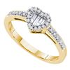 Image 1 : 0.15CT Diamond Heart 14KT Ring Yellow Gold