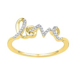 0.85CT Diamond Anniversary 10KT Ring Yellow Gold