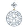 Image 1 : 1.0CT Diamond Circle 10KT Pendant Yellow Gold
