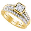 Image 1 : 0.50CT Diamond Bridal 14KT Ring Yellow Gold