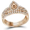 Image 1 : 0.60CT Diamond Semi-Mount 14KT Ring Rose Gold