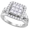 Image 1 : 2.0CT Diamond Invisible 14KT Ring White Gold