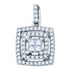 Image 1 : 0.35CT Diamond Anniversary 14KT Pendant White Gold