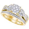 Image 1 : 0.60CT Diamond Soleil 14KT Ring Yellow Gold