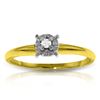Image 1 : 0.03 ctw Diamond Anniversary Ring Jewelry 14KT Yellow Gold