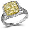 Image 1 : 2.0CT Diamond Anniversary 14KT Ring White Gold