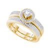 Image 1 : 0.50CT Diamond Bridal 10KT Ring Yellow Gold