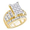 Image 1 : 5.0CT Diamond Invisible 14KT Ring Yellow Gold