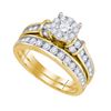 Image 1 : 1.30CT Diamond Solistar 14KT Ring Yellow Gold
