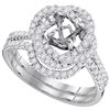 Image 1 : 0.60CT Diamond Semi-Mount 18KT Ring White Gold