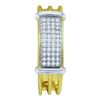 Image 1 : 0.25CT Diamond Hoops 10KT Earrings Yellow Gold