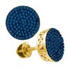 Image 1 : 0.50CT Diamond Micro-Pave 10KT Earrings Yellow Gold
