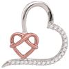 Image 1 : 0.10CT Diamond Heart 10KT Pendant White Gold