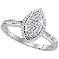 0.50CT Diamond Micro-Pave 10KT Ring White Gold