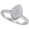 Image 1 : 0.50CT Diamond Micro-Pave 10KT Ring White Gold