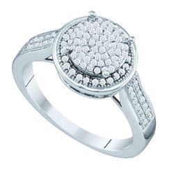 0.33CT Diamond Micro-Pave 10KT Ring White Gold