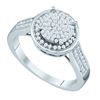 Image 1 : 0.33CT Diamond Micro-Pave 10KT Ring White Gold