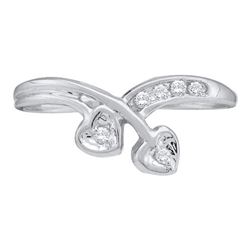 0.10CT Diamond Anniversary 10KT Ring White Gold