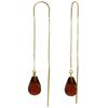 Image 1 : 4.5 ctw Garnet Earrings Jewelry 14KT Yellow Gold