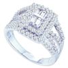 Image 1 : 1CT Diamond Invisible 14KT Ring White Gold