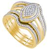 Image 1 : 0.33CT Diamond Micro-Pave 10KT Ring Yellow Gold
