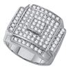 Image 1 : 1.75CT Diamond Micro-Pave 10KT Ring White Gold