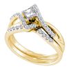 Image 1 : 0.50CT Diamond Bridal 14KT Ring Yellow Gold