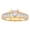 Image 1 : 1.0CT Diamond Bridal 14KT Ring Yellow Gold