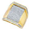 Image 1 : 0.85CT Diamond Mens 10KT Ring Yellow Gold