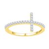 Image 1 : 0.20CT Diamond Anniversary 10KT Ring Yellow Gold