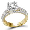 Image 1 : 0.60CT Diamond Semi-Mount 14KT Ring Yellow Gold