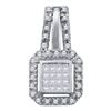 Image 1 : 0.25CT Diamond Invisible 10KT Pendant White Gold